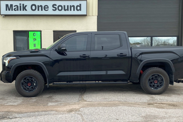 Toyota 2024 Tundra with professional window tint in North Bay